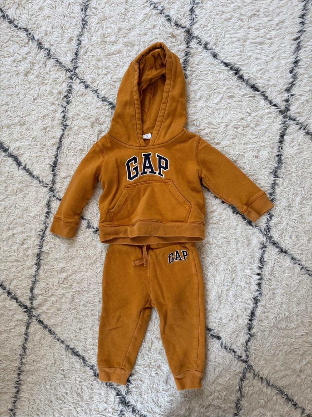 Baby GAP Toddler Hoodie and Jogger Set in Mustard